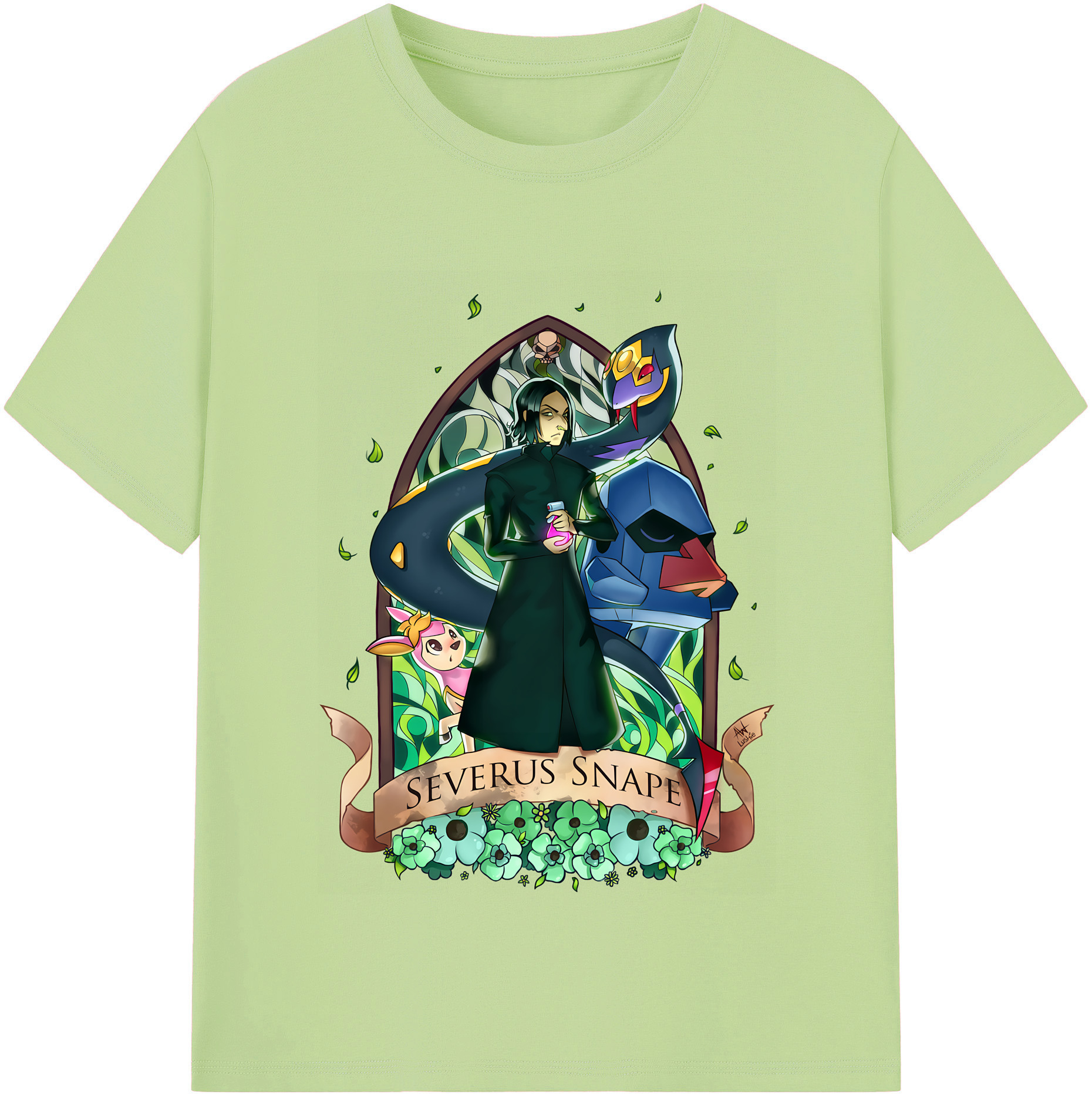 （画像用） Harry Potter ハリー・ポッターシリーズ 綿100％半袖Tシャツ（フロントプリント）